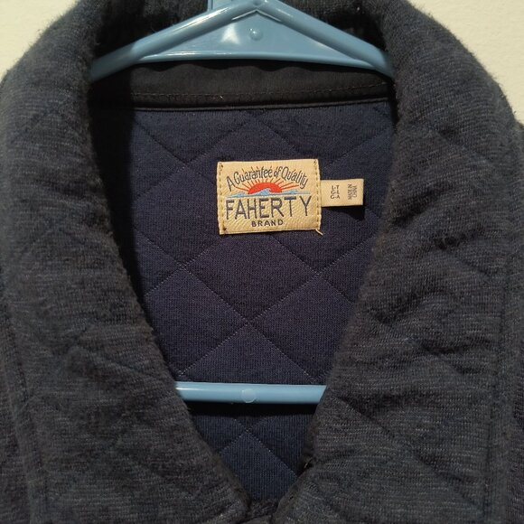 Faherty Epic Quilted Fleece Jacket - LT - Picture 3 of 8